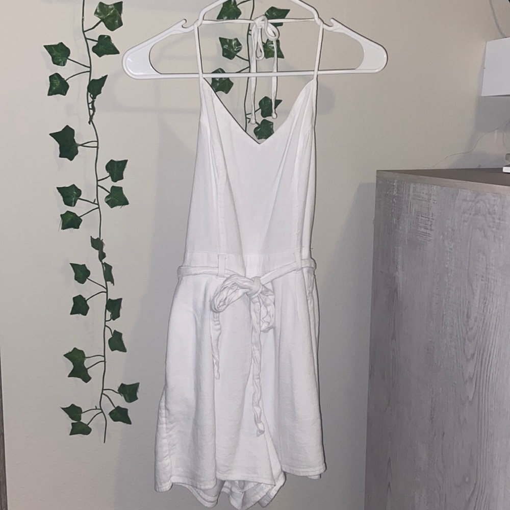 Hollister romper, white, extra small (XS)